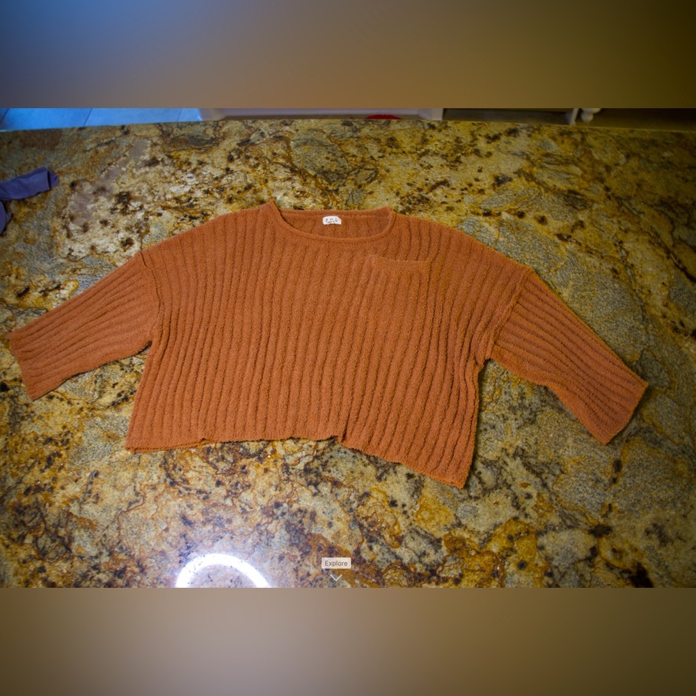 Burnt orange sweater!!